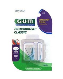 GUM 512 PROXABRUSH REFILL X-FINE CILINDRICO 8PZ