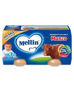 MELLIN OMOGENEIZZATO MANZO 2X80G