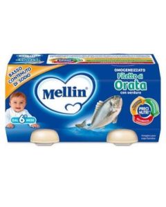 MELLIN OMOGENEIZZATO ORATA 2X80G